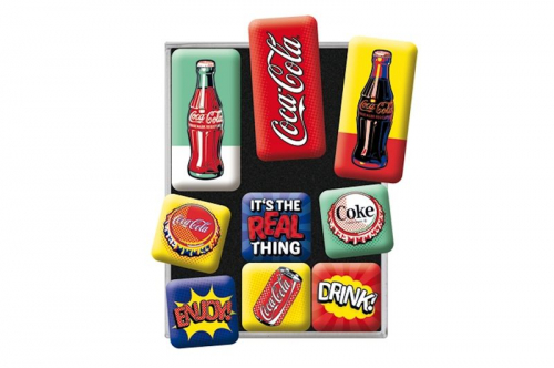 9x Magnet "Coca Cola Pop-Art"